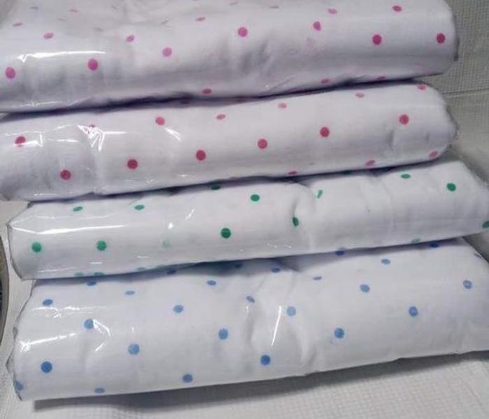Newborn Dotted Baby Shawls Fleece Soft Warmers image