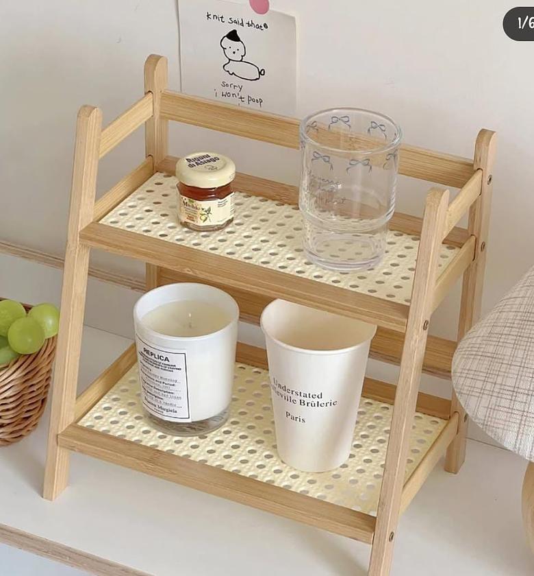 Multi purpose two tier organizing rack. image