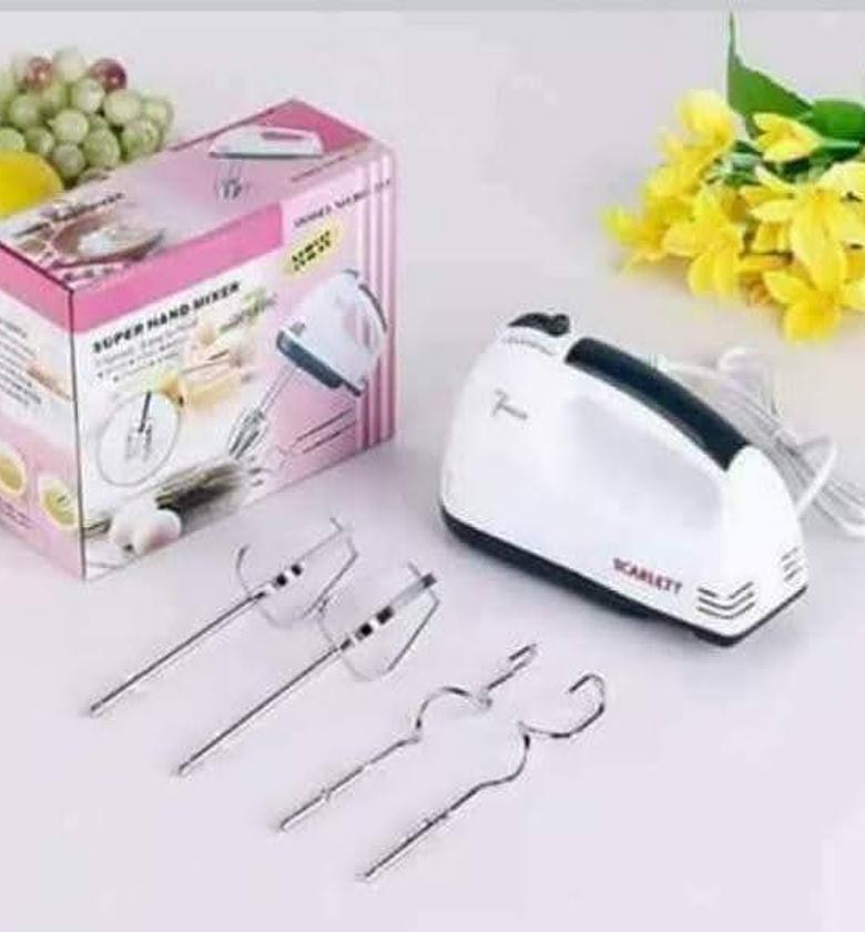 Scarlet 7-Speed Hand Mixer Cake Baking, Whisk, Egg Beater image