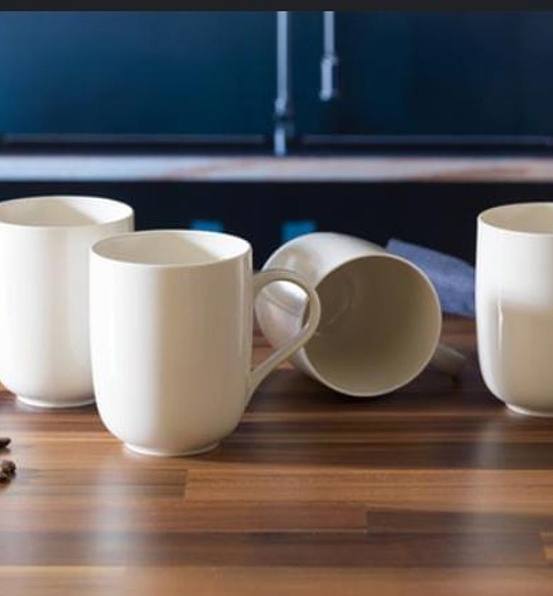 ✓ Ceramic white mug ✓ Material ceramic  ✓Colour white ✓Capacity 280ml.  ✓ per set of 6 image