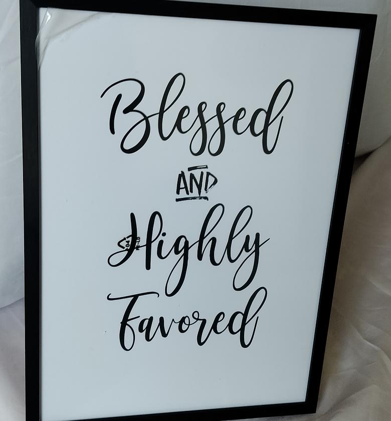 Blessed and highly favored  image