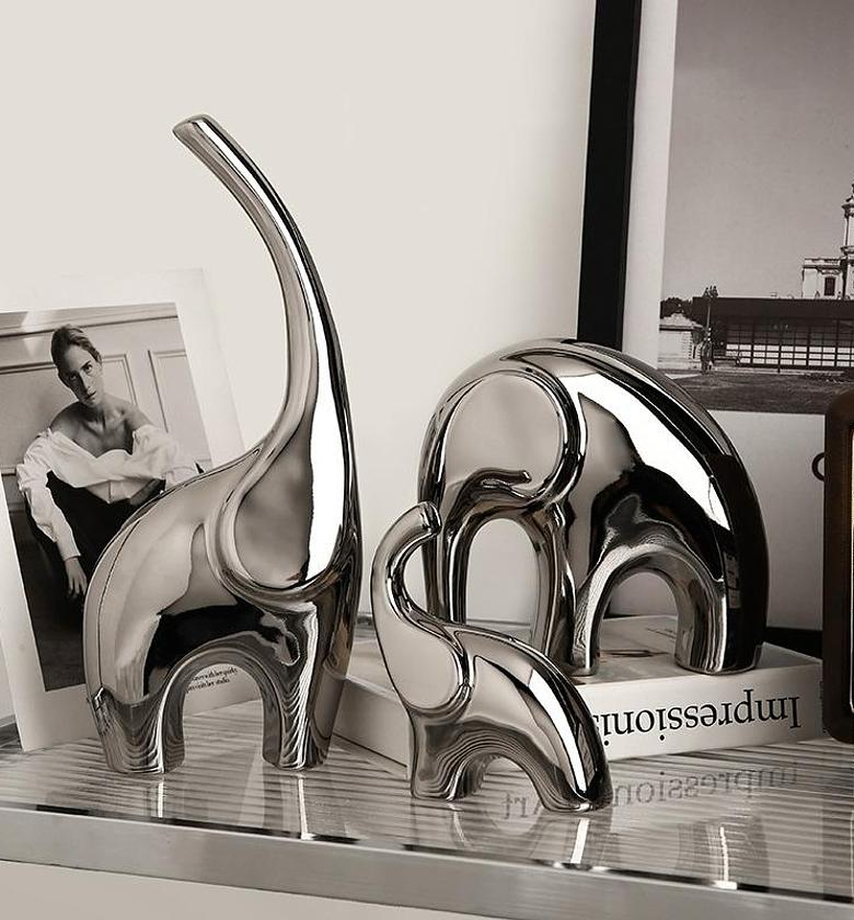 ELEPHANTS FIGURINES DECOR image