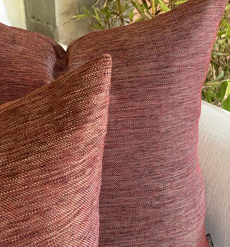 Metallic Burgundy Cushion image