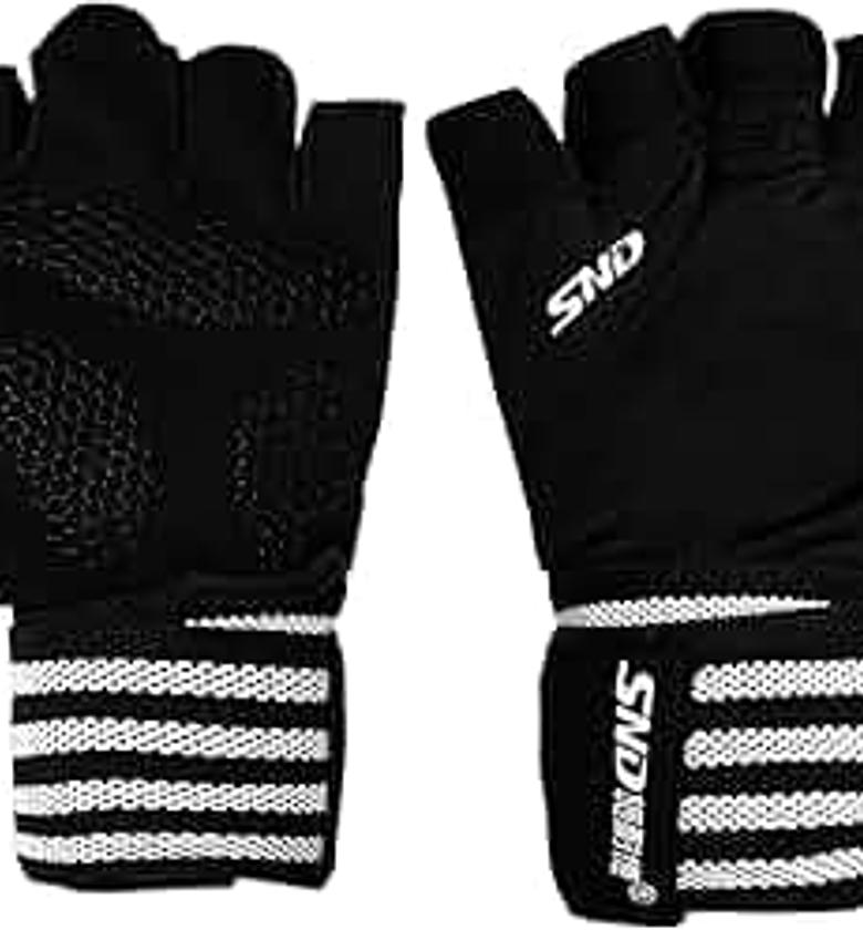 GYM GLOVES. Gym Gloves with Wrist Strap Grips Accessories for Men & Women image