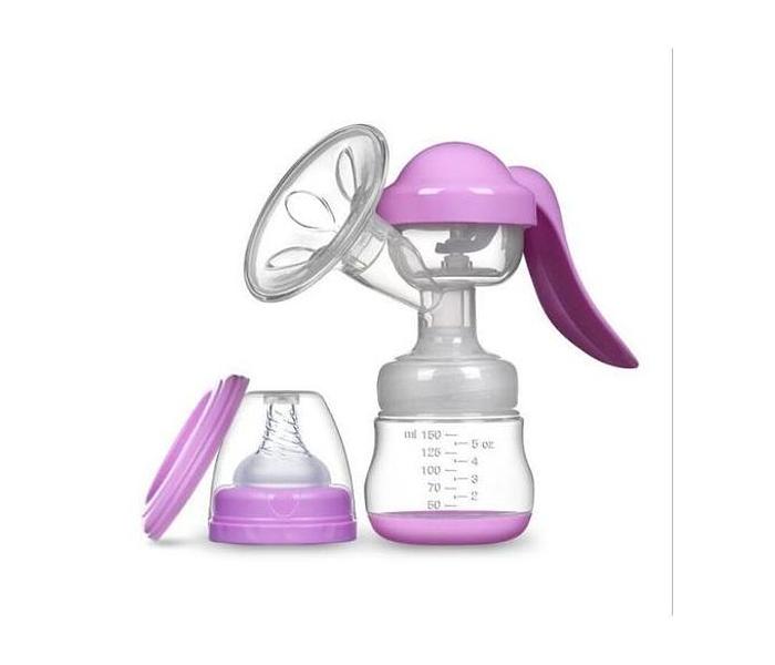 Healthy Manual Breast Pump With Free Baby Bottle Cap image