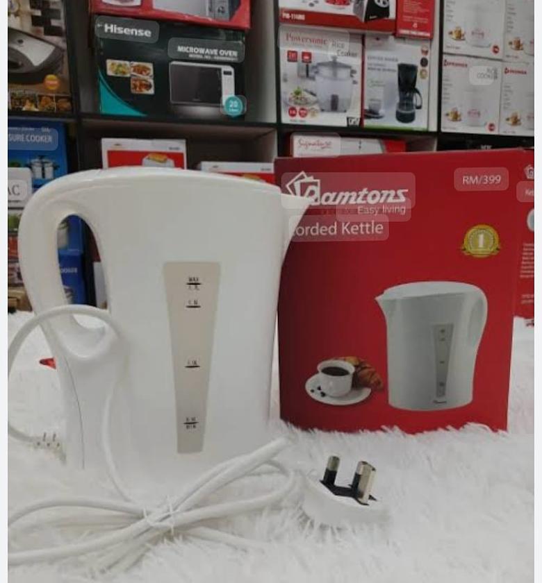 Ramtons RM/399-Corded Electric Kettle 1.7 Ltrs- White (1YR WRTY) image