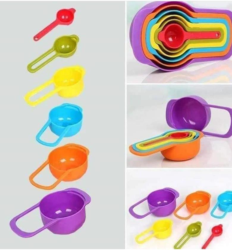 MEASURING SPOONS. 6pcs measuring spoons image