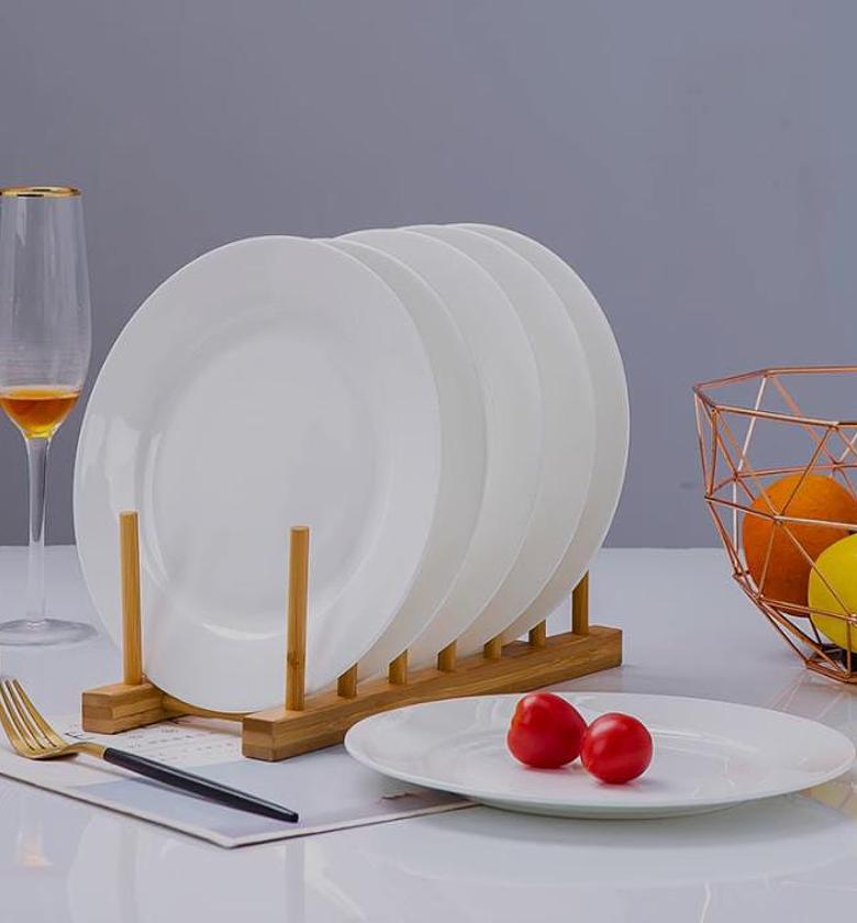  Ceramic plain dinner plate  ✓ Material Ceramic  ✓ Weight 680g ✓ Measurements 10" ✓ Colour white image