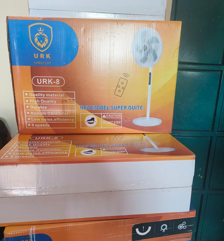 STANDING FAN. Remote Controlled URK 16" Modern Standing Quiet Fan image