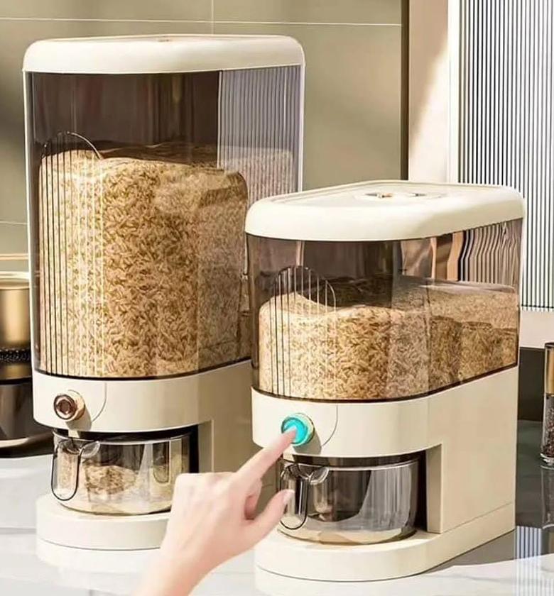 Large capacity cereal storage containers. image