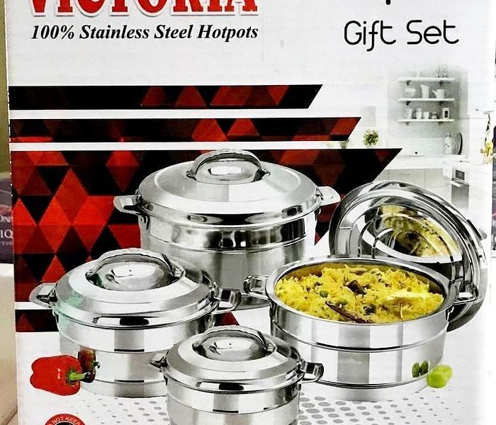 Restocked 4 pcs Victoria  Stainless Steel Hotpots image