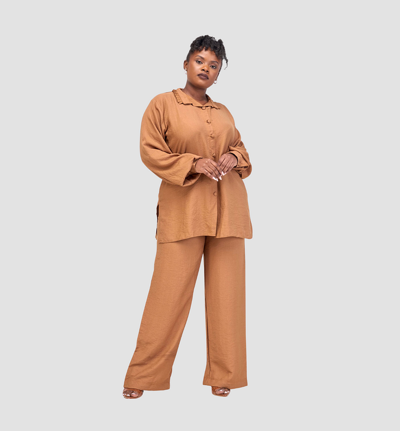 LUX NUDE BROWN 2 PIECE SET image