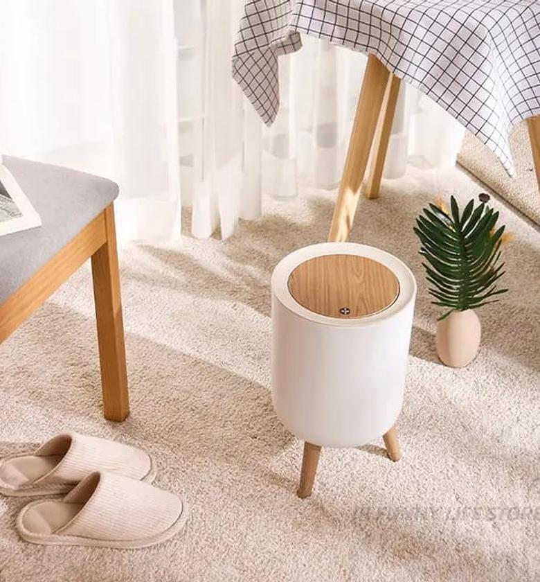 Garbage Container with wood grain cover image