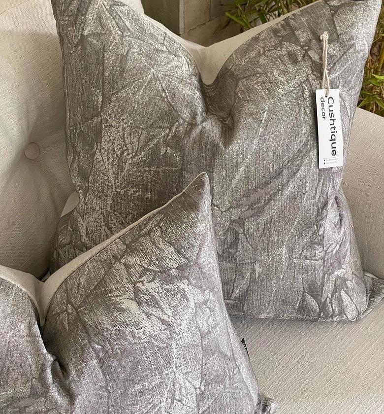 Crushed Gray Cushion image
