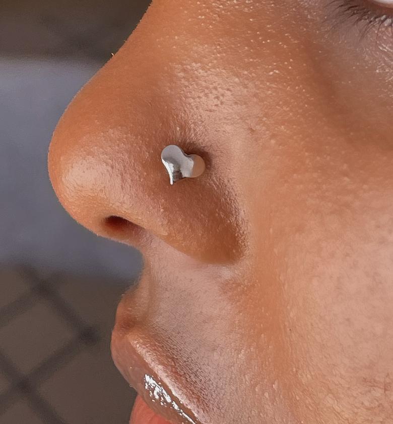 Heart magnetic nose ring  image