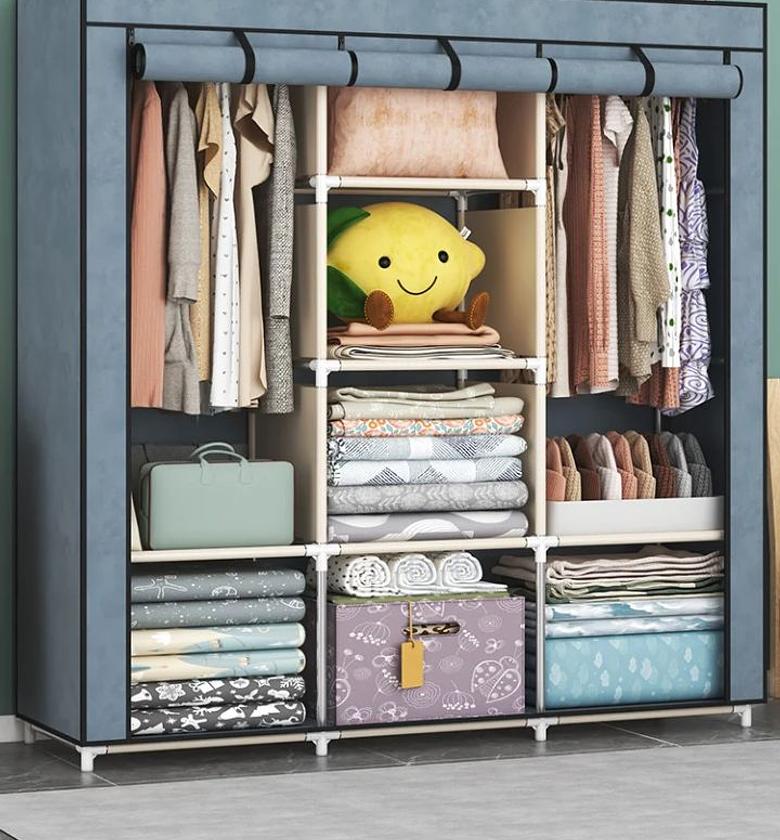 Portable wooden wardrobe  image