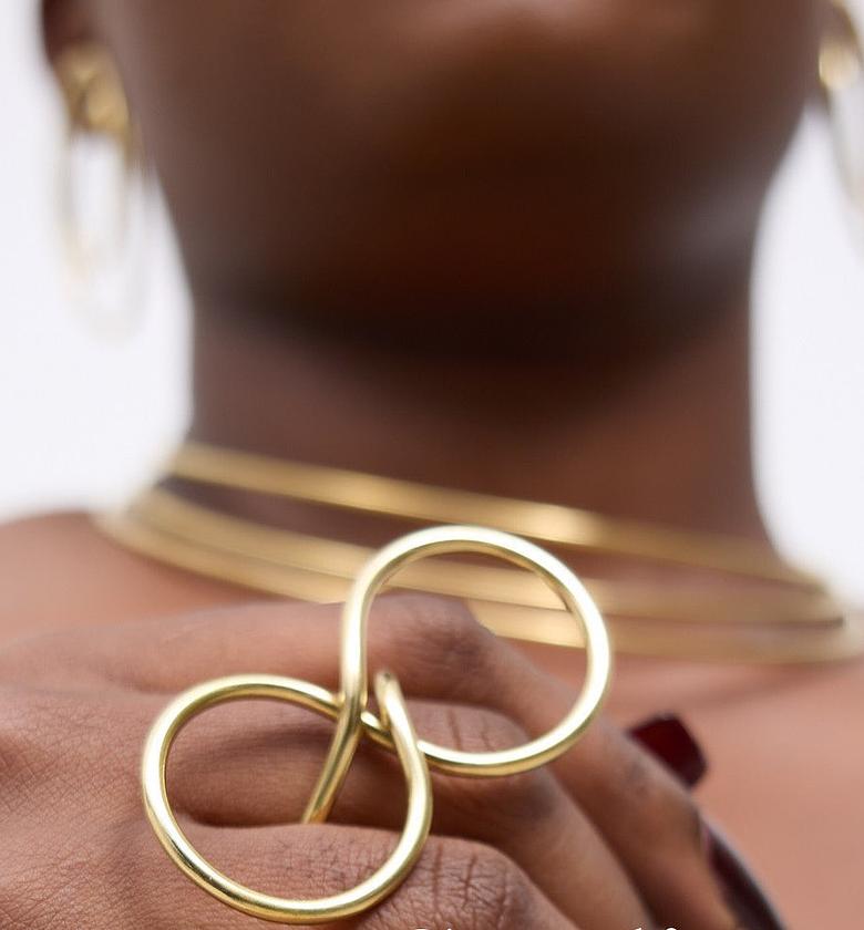 Ahadi Brass Ring Adjustable rate  image