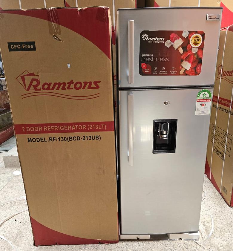 FRIDGE + DISPENSER. Ramtons RF/130- 213L 2 Door Direct Cool Fridge+ Dispenser  image