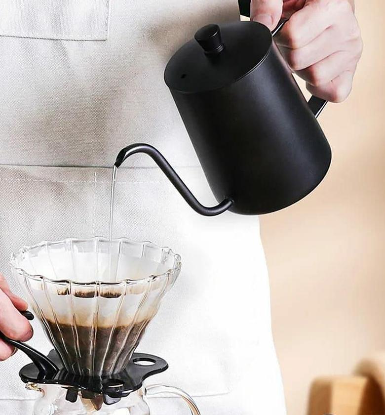 Coffee Kettle  Capacity  600ml  Portable  Temperature Control  Made.of food grade material image