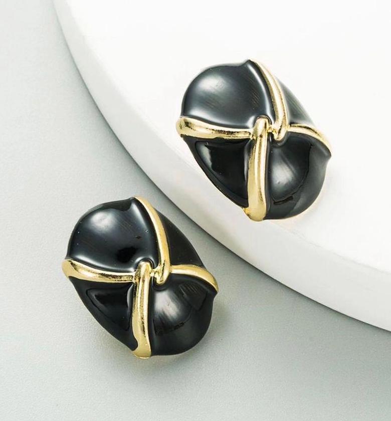 kenneth jay lane button earrings image