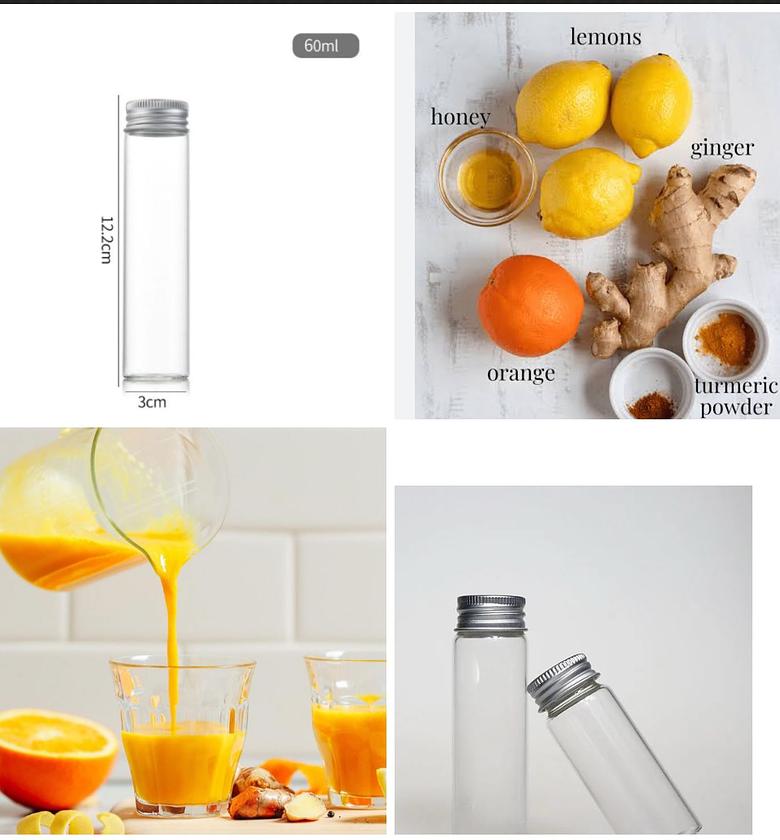 60ml Ginger Shot bottles 6pcs image