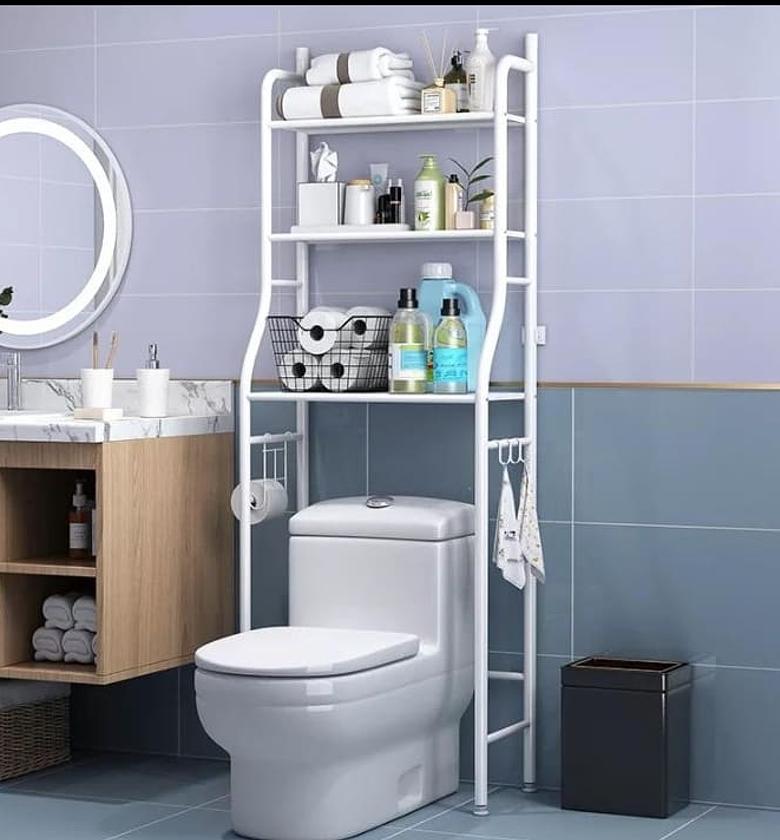 Over The Toilet Rack Organizer Toilet Stand Tidy Organizer image