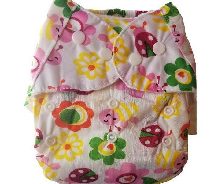 3 Inserts Washable, Reusable And Adjustable Baby Diapers image