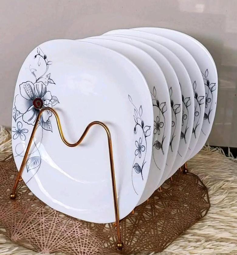 6pcs Ceramic 10" light plates image