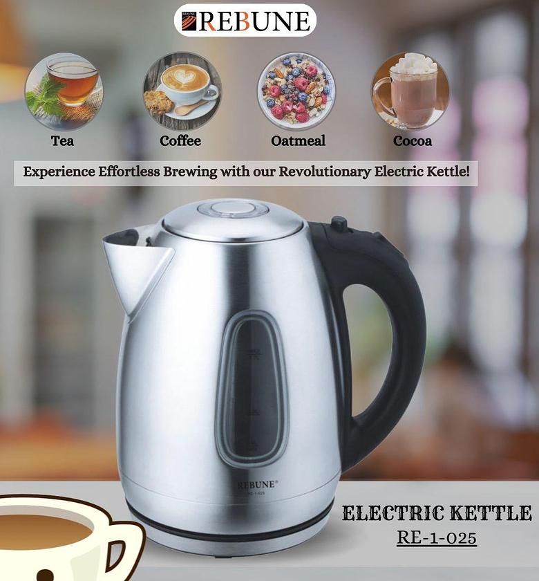 KETTLE. Rebune 1.7ltrs Steel Kettle image