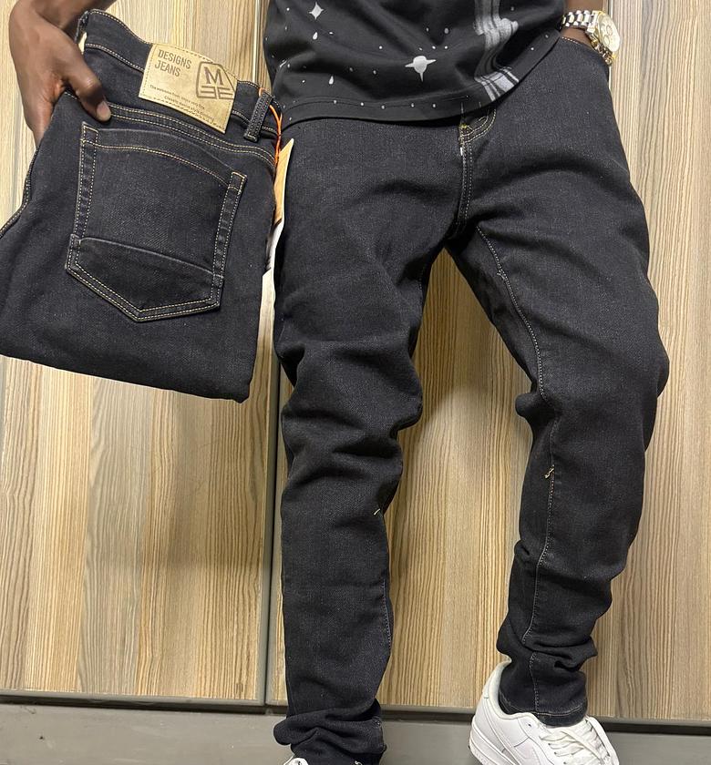 Men high quality denim trousers  image