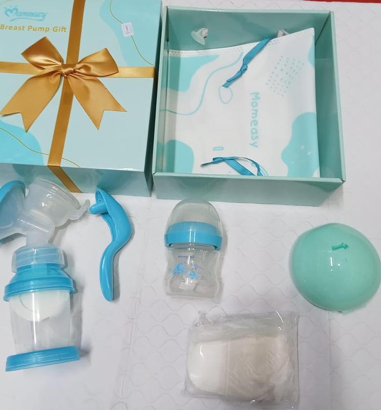 GIFT SET. Mom Easy Breast Pump Gift Set, Pump, Bottle, Milk collector image