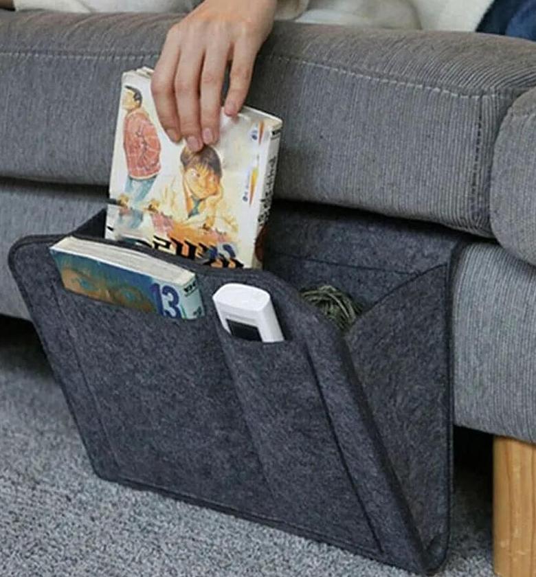 STORAGE BAG. Felt bed/ sofa side storage bag image