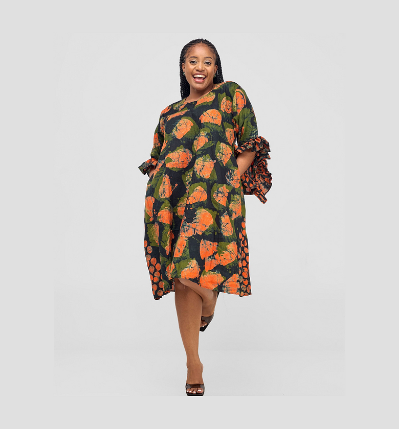 Artisan Print Dress image