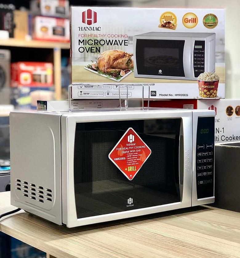 Microwave. HANMAC 1 year warranty 20L Digital + Grill Microwave image