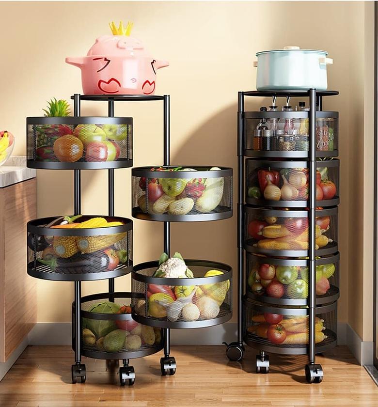 FRUIT RACK. 5 tire fruit rack image