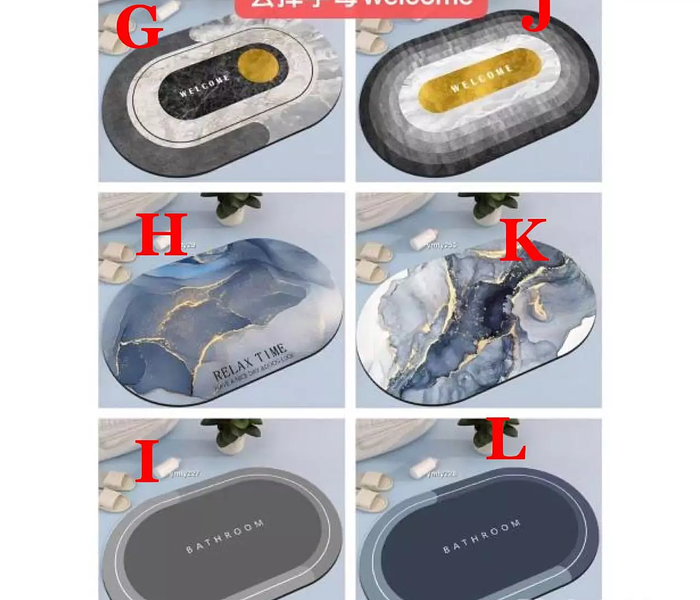 Antislip absorbent mat Size: 40*60cm image