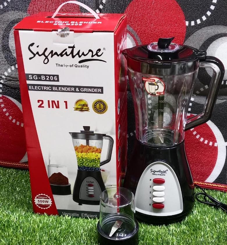 Blender. Signature Multifunction Commercial Countertop Grade 2 In 1 Blender & Grinder Jar. VERY GOOD QUALITY HIGHLY RECOMMENDED image