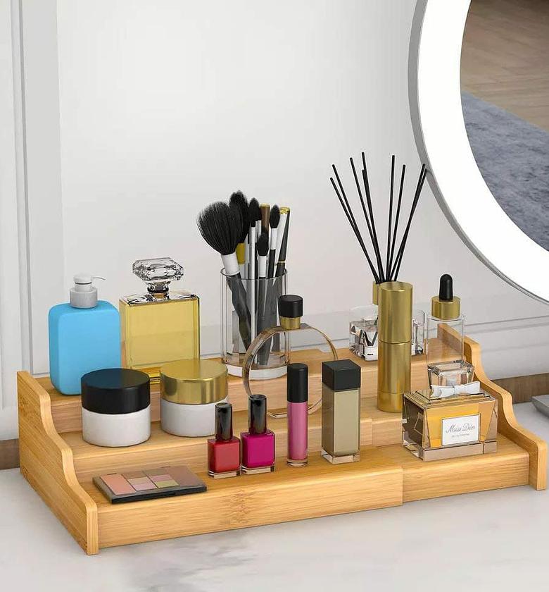 Expandable Wooden 3-Tier Rack  image