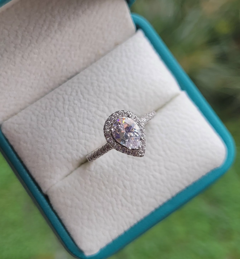 Almond crystal ring  image