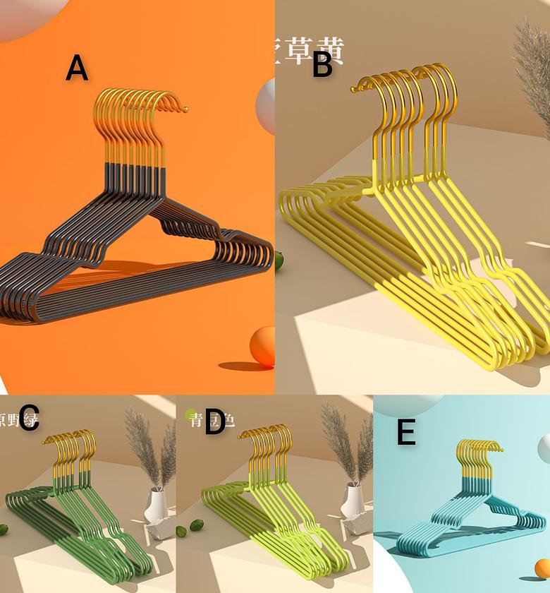 10pcs Clothes Hanger ,Non-slip Hangers for Jackets, Pants, & Dress Clothes Hangers Baby Clothing Organizer image