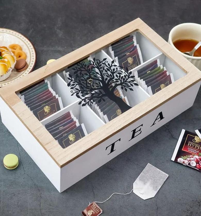 Bamboo Tea Bag Holder image