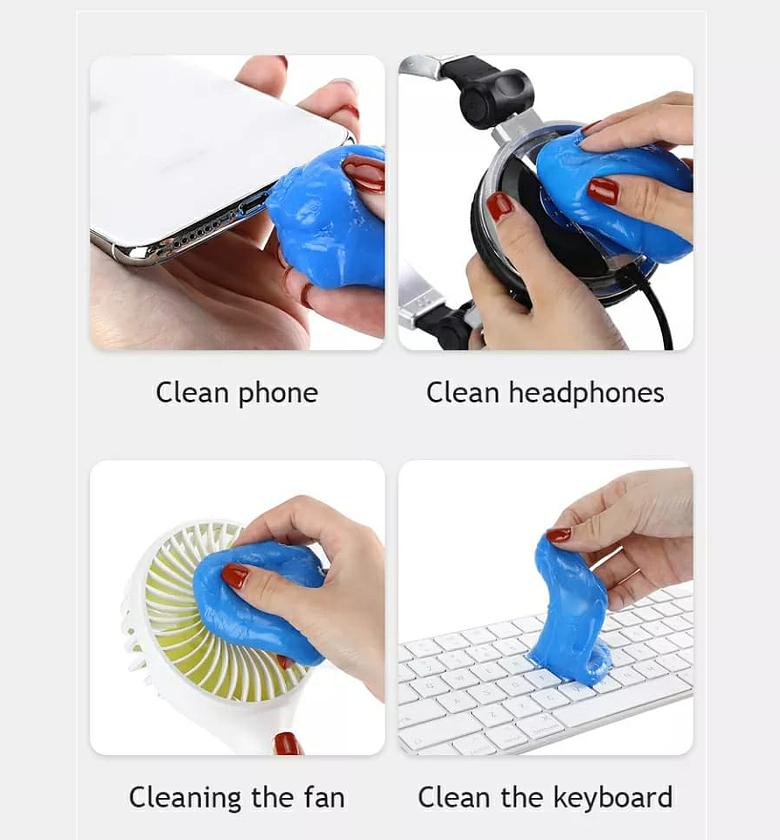 CLEANING GEL. reusable Keyboard Car Computer Universal Crystal Magic Dust Putty Cleaning Gel  image