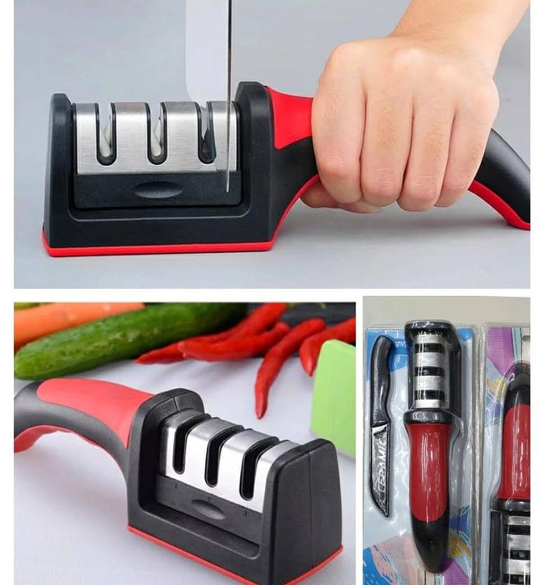 3 blades Knife Sharpeners Kitchen Sharpener Three Stages image