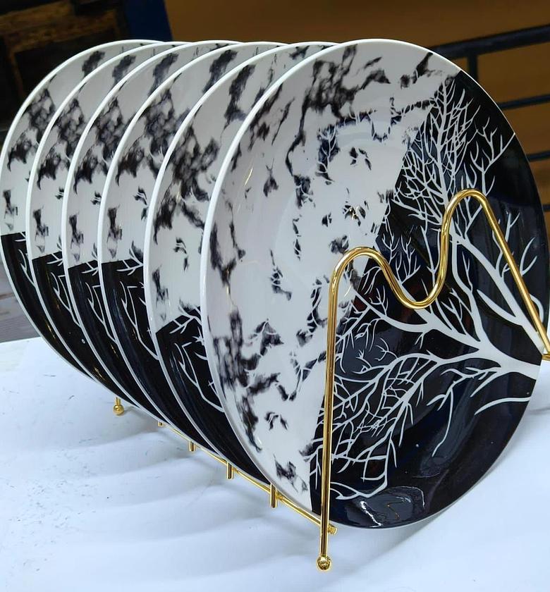 Set of 6 Tree Plates image