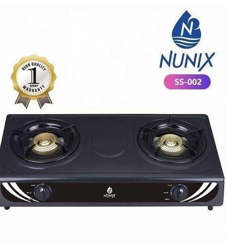 Nunix Auto Ignition Table Top 2 Burner Gas Cooker. High Quality Recommended image