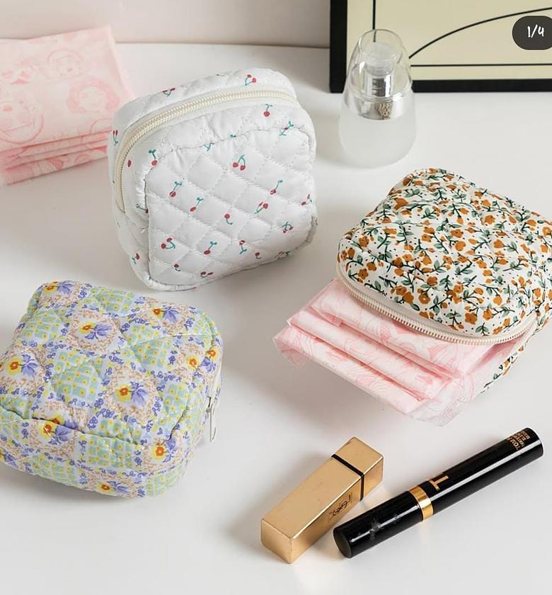 Cute, trendy pad/tampon pouch. image