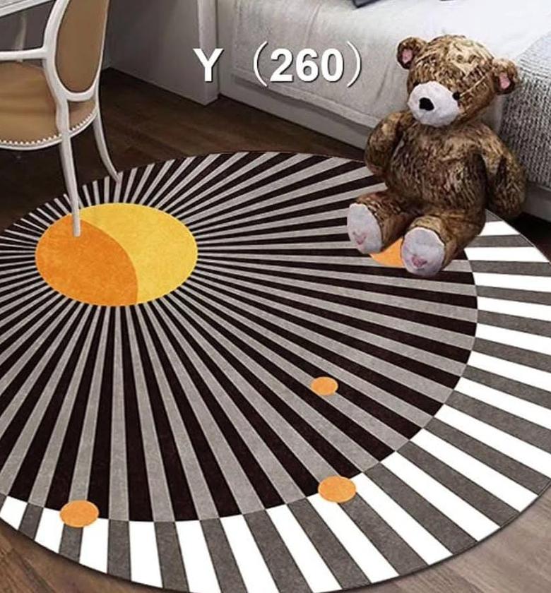 Super Soft Fluffy Round Mat. image