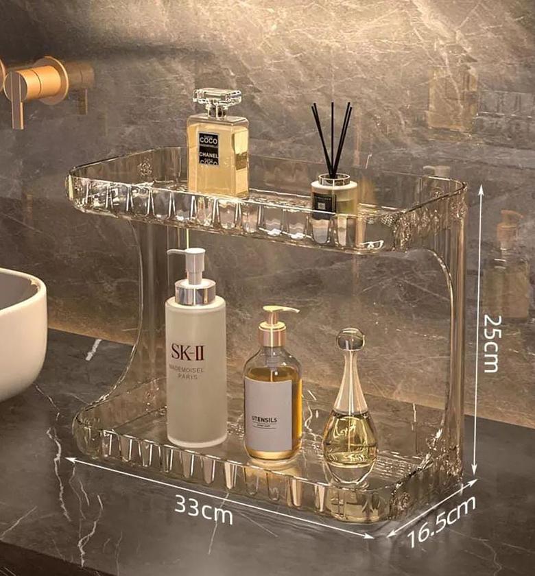 Double layer vanity stand ○Multipurpose can be used in the kitchen, image