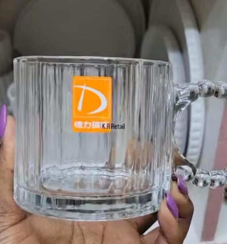 6pc glass cup. image