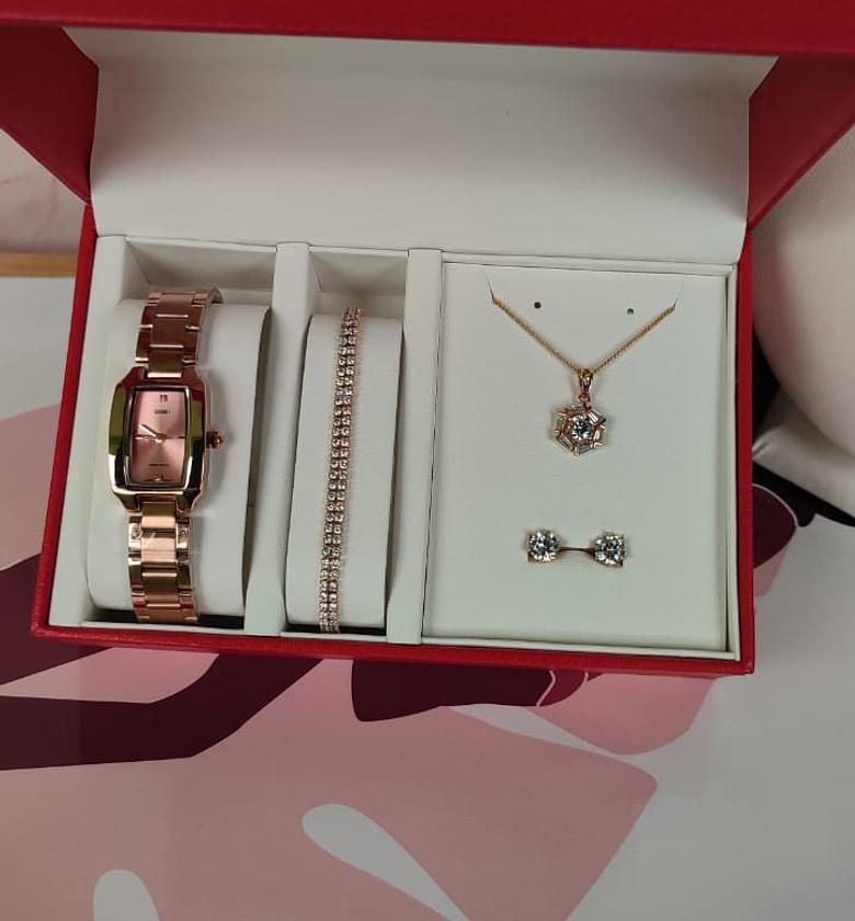 Mbodze Set Watch, Bracelet, Necklace and Stud Earrings  image